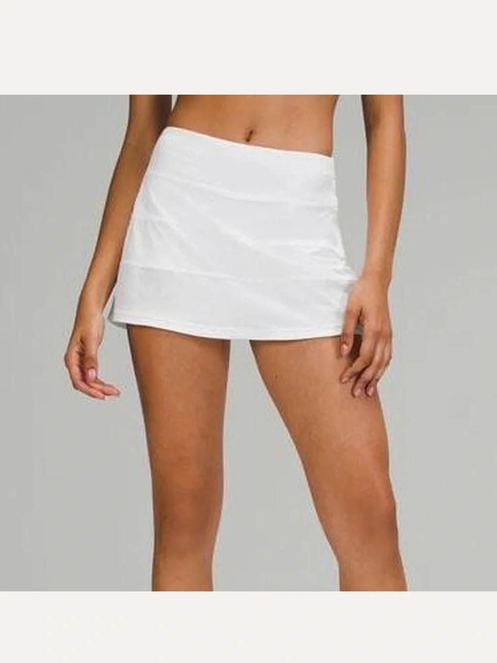 Lululemon pace rival white tennis skirt